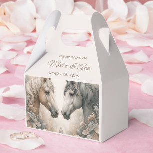 Ballotins Elégant Cheval Mariage Favor Box