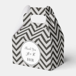 Ballotins Élégant, classique monogramme chevron de café espr
