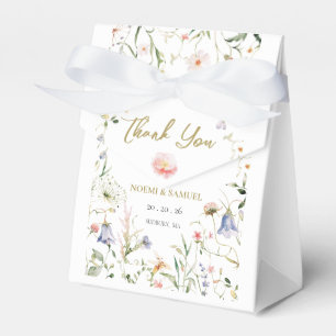 Ballotins Elégant Fleur sauvage Aquarelle Delicate Mariage