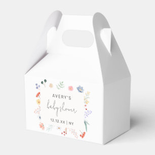 Ballotins Elégant Fleur sauvage Boho Baby shower cadre