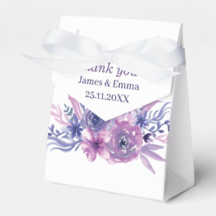 Ballotins Élégant Fleur violet Mariage personnalisé