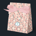 Ballotins Élégant floral rose<br><div class="desc">Boîte de faveur de boisson et de nourriture,  ensemble d'étiquettes de bouteille d'eau,  ensemble d'étiquettes de bouteille d'eau de boîte de faveur personnalisé</div>