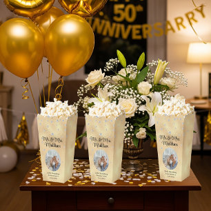 Ballotins Elégant Gold Foil & 50e Anniversaire Popcorn