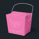 Ballotins Élégant Hot rose tendance Script Merci personnalis<br><div class="desc">Élégant script tendance Merci personnalisé Ballotin en rose chaud</div>