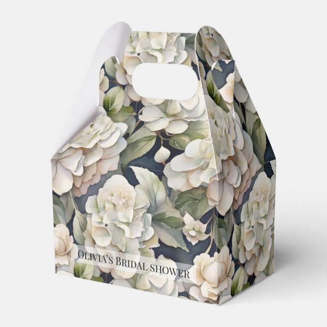 Ballotins Elégant ivoire rose marine couleur aquarelle fleur (Verso)