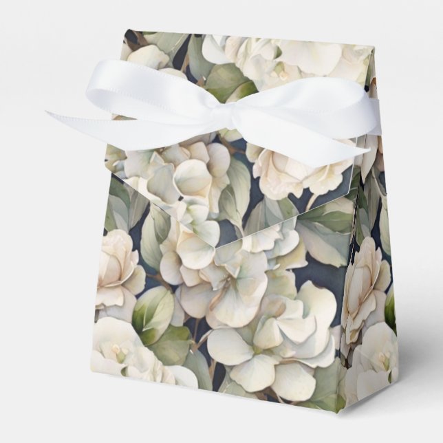 Ballotins Elégant ivoire rose marine couleur aquarelle fleur (Verso)