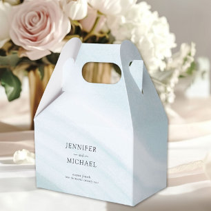 Ballotins Elégant marbre bleu et blanc minimal