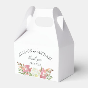 Ballotins Elégant Mariage d'aquarelle florale blanc