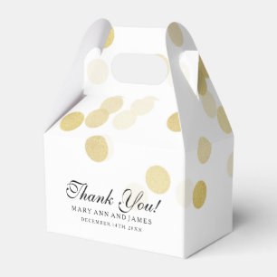 Ballotins Elégant Mariage Faux Gold Foil Parties scintillant