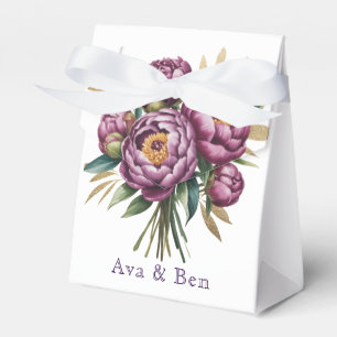 Ballotins Elégant Mariage floral de pivoine violet