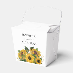 Ballotins Élégant Mariage floral de tournesol