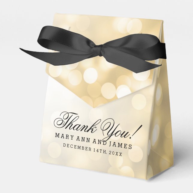 Ballotins Elégant Mariage Gold Parties scintillant Lumières (Verso)