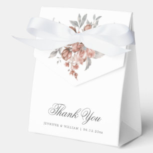 Ballotins Élégant Mariage Remerciement Rose Gold Floral Rust