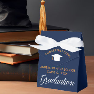 Ballotins Elégant Marine Blue Graduation Custom 2023 Party