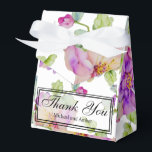 Ballotins Elégant Merci floral rose violet d'aquarelle rose<br><div class="desc">Ce ballotin romantique à Merci rose est parfait pour tout jardin, botanique, floral, romantique, extérieur, rustique, vintage, boho ou mariage formel. C'est un excellent choix pour tous les événements du printemps, de l'été ou de l'automne. Parfait pour les événements du printemps, de l'été, de l'hiver ou de l'automne. Pour commencer...</div>