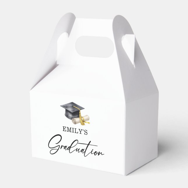 Ballotins Elegant Minimal Minimalist Graduation (Verso)