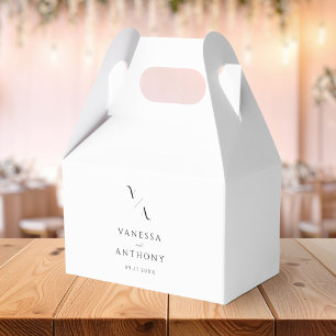 Ballotins Élégant minimaliste moderne Mariage noir et blanc