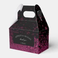 Elegant Modern Mariage de Splatter noir et rose