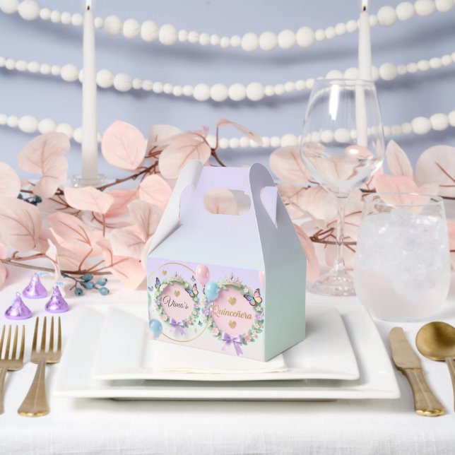 Ballotins Elegant Pastel Quinceañera Place Cards (Mariage)