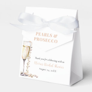 Ballotins Élégant Perles d'Or et Prosecco pour Enterrement d