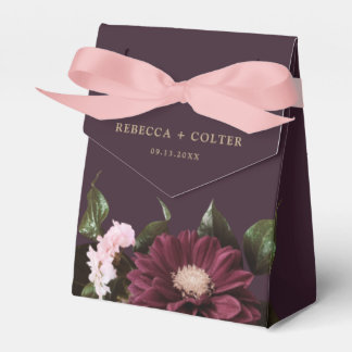 Ballotins Élégant Plum violet Bourgogne Mariage floral