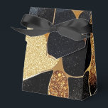Ballotins Elégant Poster de animal Gold et Black Parties sci<br><div class="desc">Élégant Poster de animal or et Parties scintillant noire Ballotin Look</div>