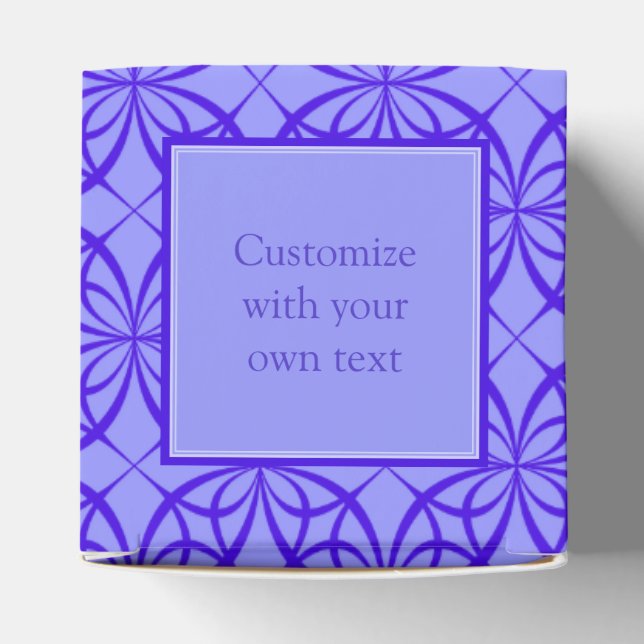 Ballotins Elegant Purple Filigree Pattern Custom Text (Haut)