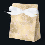 Ballotins Élégant rose gold floral lace Shower de mariage<br><div class="desc">Féminin Élégant sexy rose et or floral dentelle douche nuptiale</div>