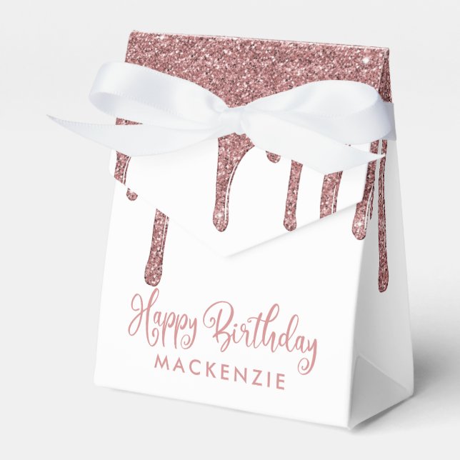 Ballotins Elégant Rose Gold Sparkle Parties scintillant Driv (Verso)