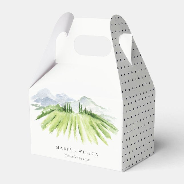 Ballotins Élégant Rustic Winery Vineyard Mountain Mariage (Verso)