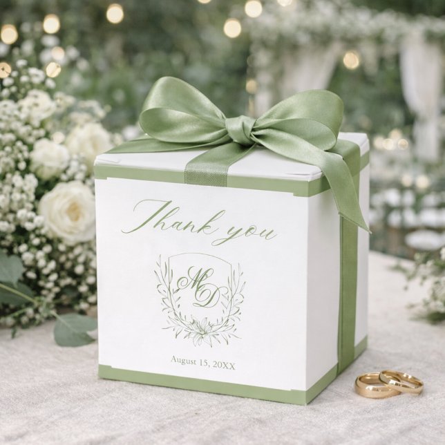 Ballotins Elegant Sage Green Botanical Wedding  (Créateur téléchargé)