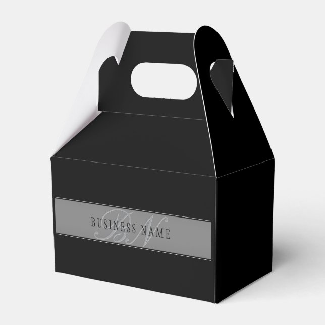 Ballotins Élégant script éditable pour nom d'entreprise/autr (Verso)