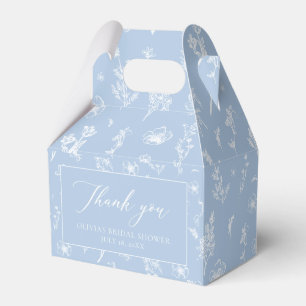 Ballotins Élégant Shower de Mariage Bleu Chinoiserie Vintage