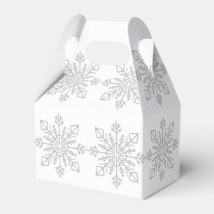 Ballotins Élégant Silver Snowflake Noël cadeau de vacance