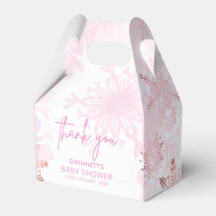 Ballotins Élégant Snowflakes Girl Baby shower