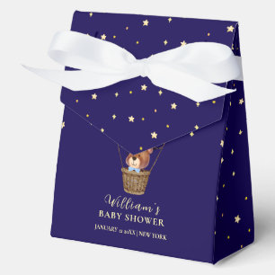 Ballotins Elégant Stars Bear Hot Air Balloon Baby shower gar