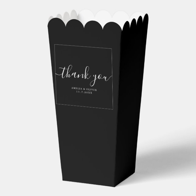 Ballotins Elegant Timeless Wedding Thank You | Personalized  (Recto)
