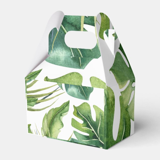 Ballotins Élégant Vert Feuilles de Palmier Tropicales Chic d (Verso)