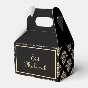 Ballotins Élégant Vintage Black Gold Script Aïd Moubarak Cad