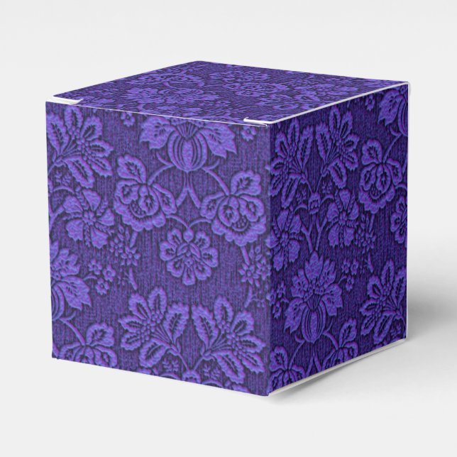 Ballotins Elégant Violet Vintage Damask (Verso)
