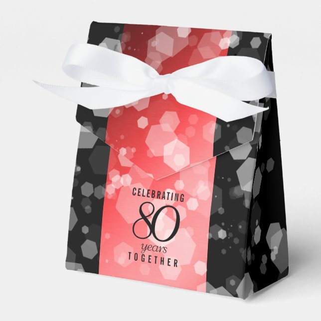 Ballotins Elégante 80ème anniversaire du Mariage de Ruby (Verso)