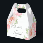 Ballotins Elégante aquarelle Botanical Spring Ballotin<br><div class="desc">Elégante aquarelle Botanical Spring Ballotin blanc avec votre nom et date. Célébrez votre mariage de printemps avec cet élégant ballotin couleur d'eau avec des botaniques pastel douces dans un design floral romantique. Personnalisée avec les noms du couple et la date du mariage, cette charmante boîte à gable est parfaite pour...</div>