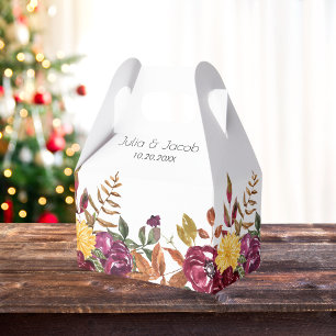 Ballotins Elégante aquarelle d'automne Mariage Floral