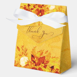 Ballotins Elégante aquarelle rouge et or Poinsettia Mariage