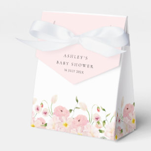 Ballotins  Élégante Baby Shower Fleurs Roses