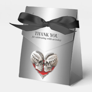 Ballotins Elégante boîte de faveur gothique halloween mariag