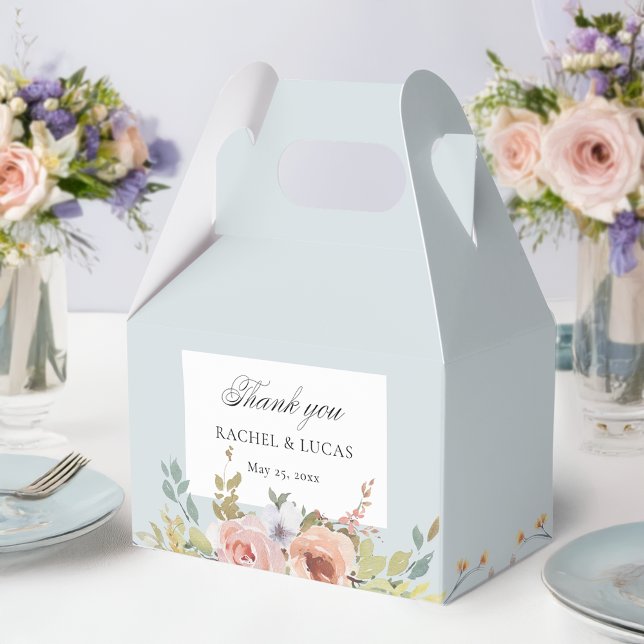 Ballotins Élégante calligraphie florale Pastel Boho (Créateur téléchargé)