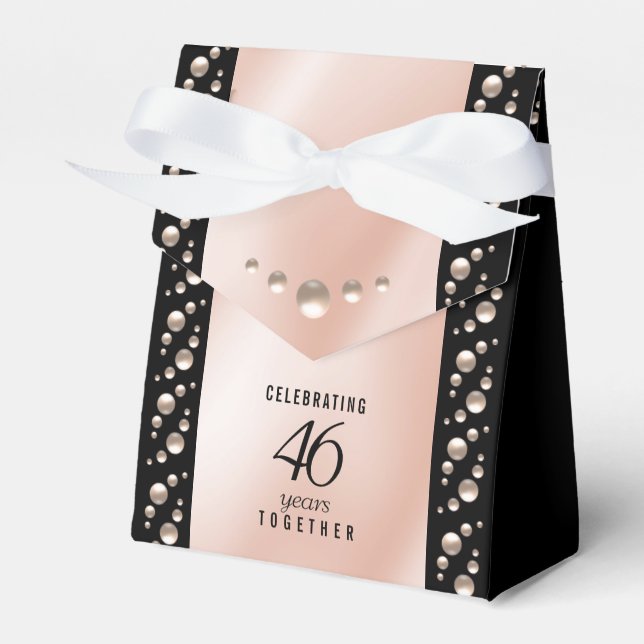 Ballotins Élégante célébration du 46e anniversaire du Mariag (Verso)