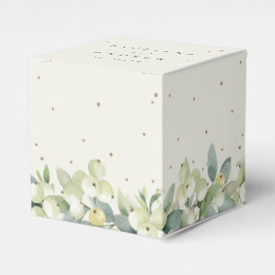 Ballotins Elégante Crème Snowberry+Eucalyptus Mariage d'hive