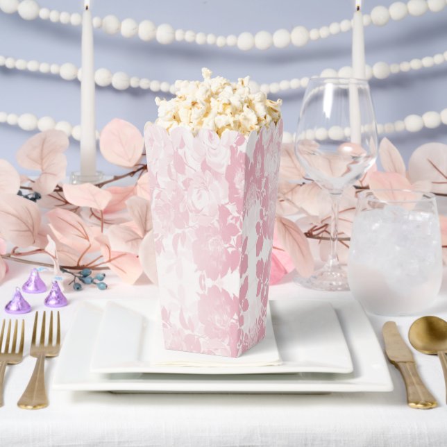 Ballotins Élégante dentelle rose fleurs ballotin (Mariage)